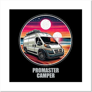 Promaster camper sunset Posters and Art